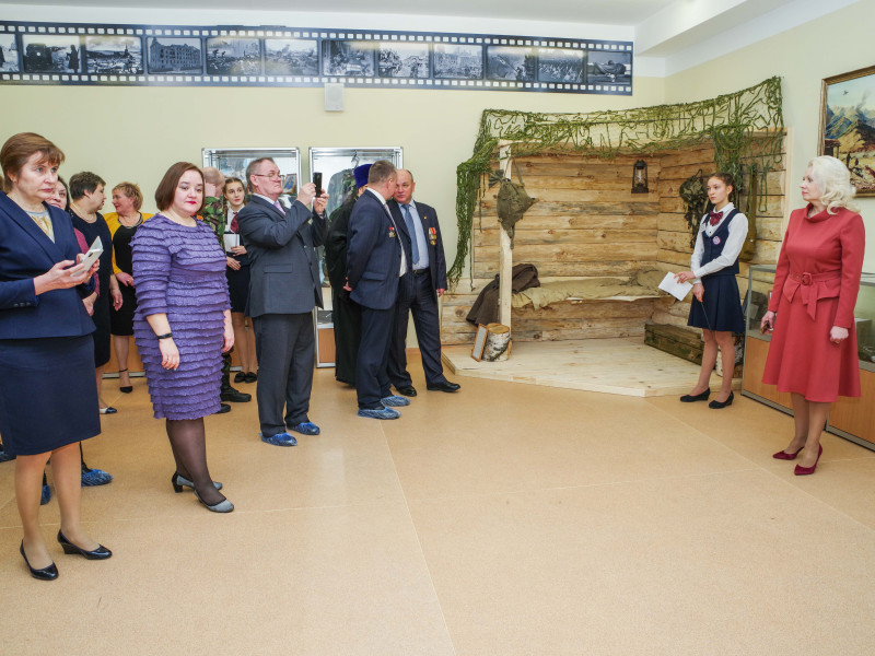 Открытие школьного военно-исторического музея «Армейская слава».
